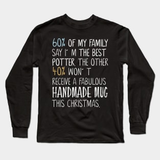 Handmade Mug - Pottery Tshirt Long Sleeve T-Shirt